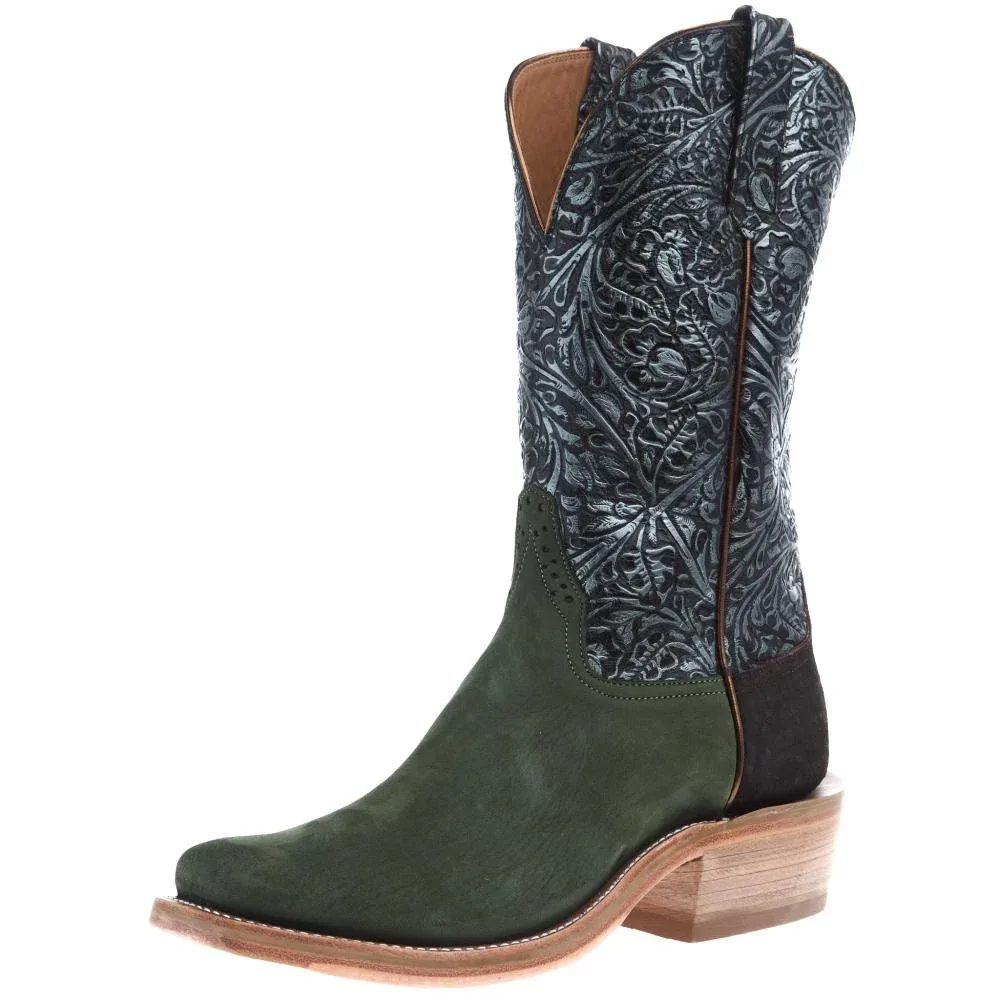 Rios Of Mercedes Men's Ride Ready Moss Nubuck Poseidon 13in Western Tool Top