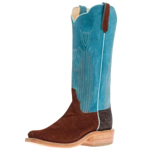Rios Of Mercedes Men's Ride Ready Rust Carpincho 15in Aqua Buffamonte Top