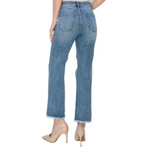 Risen Jeans Womens Med High Rise Crop Jean