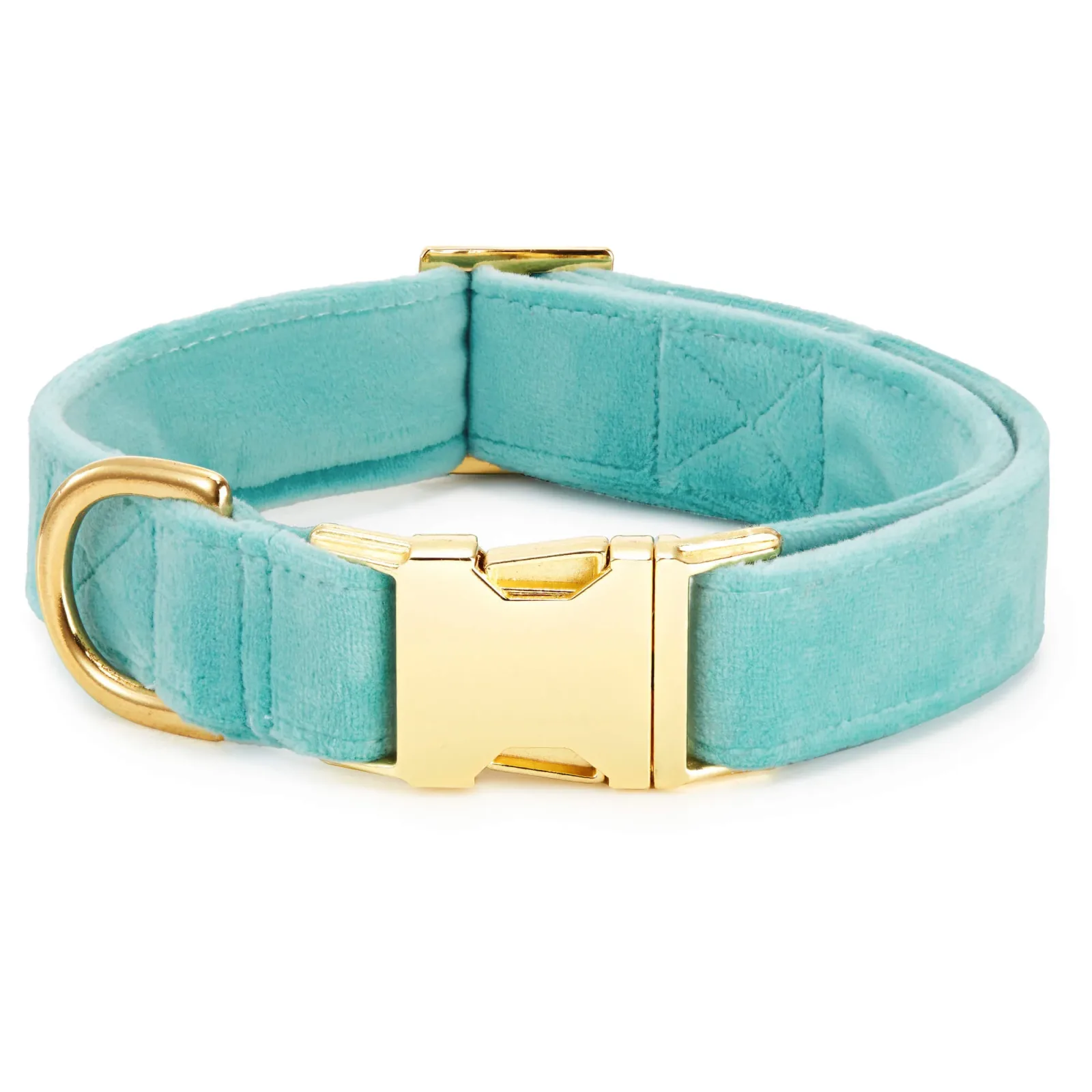 Robin’s Egg Velvet Dog Collar - Image 2