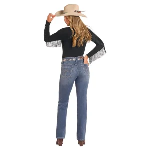 Rock & Roll Denim and High Rise Bootstitch Modest Bootcut Jeans