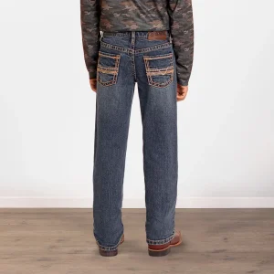 Rock & Roll Denim Boys' Ladder Stitch Revolver Jeans