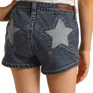 Rock & Roll Denim Girls Denim Star Shorts