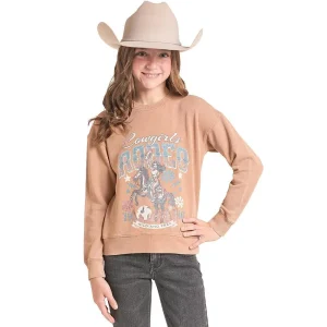 Rock & Roll Denim Girl's Khaki Pullover