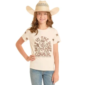 Rock & Roll Denim Girl's Natural Best In West Tee Shirt