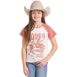 Rock & Roll Denim Girl's Natural Graphic Tee Shirt