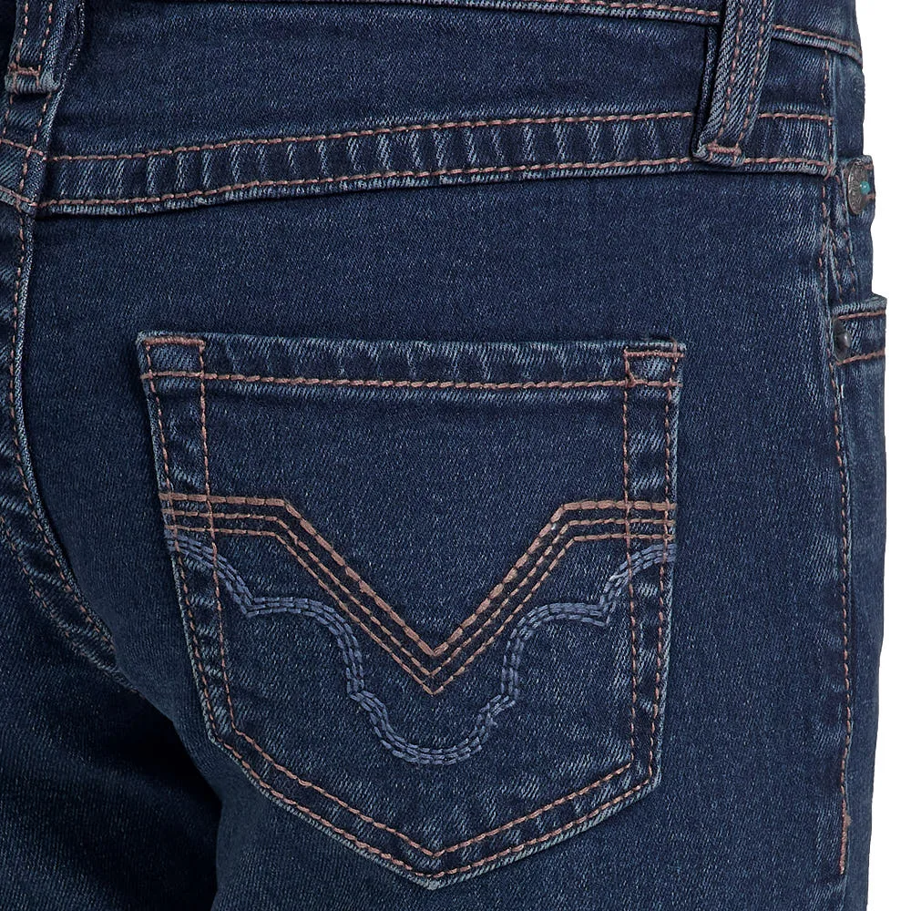 Rock & Roll Denim Girl's Turquoise Pocket Jeans - Image 2