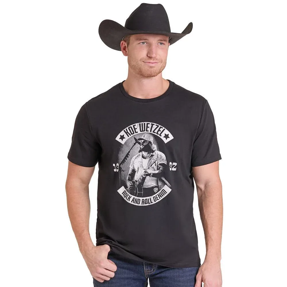 Rock & Roll Denim Koe Wetzel Black Tee Shirt
