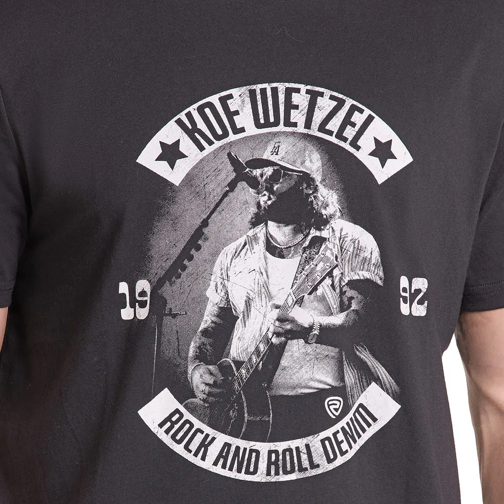 Rock & Roll Denim Koe Wetzel Black Tee Shirt - Image 2