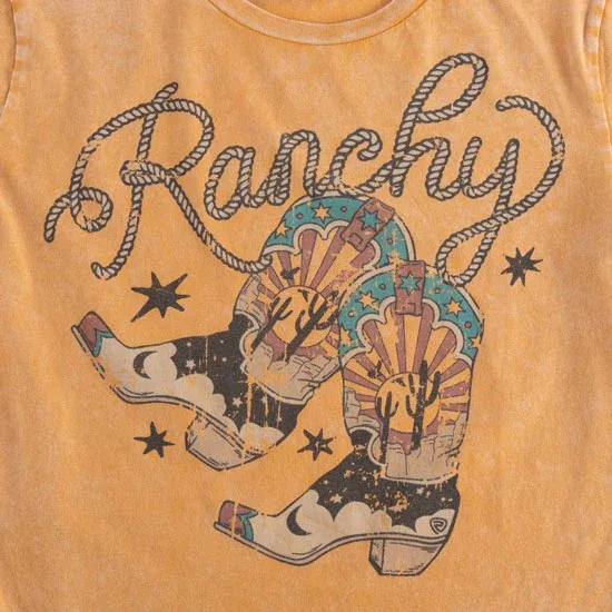Rock & Roll Denim Ranchy Graphic Tee - Image 2