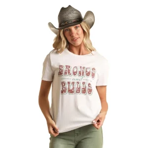 Rock & Roll Denim Women's Bronc and Bulls Tee