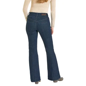 Rock & Roll Denim Women's Dark Wash High Rise Trouser