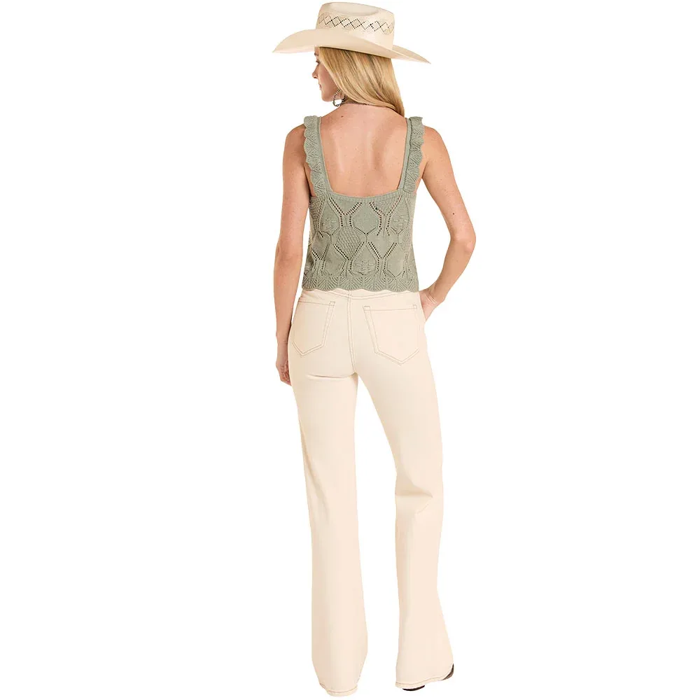 Rock & Roll Denim Women's Jade Crochet Tank Top - Image 2