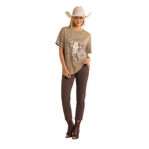 Rock & Roll Denim Women's Jade Midnight Rodeo Tee
