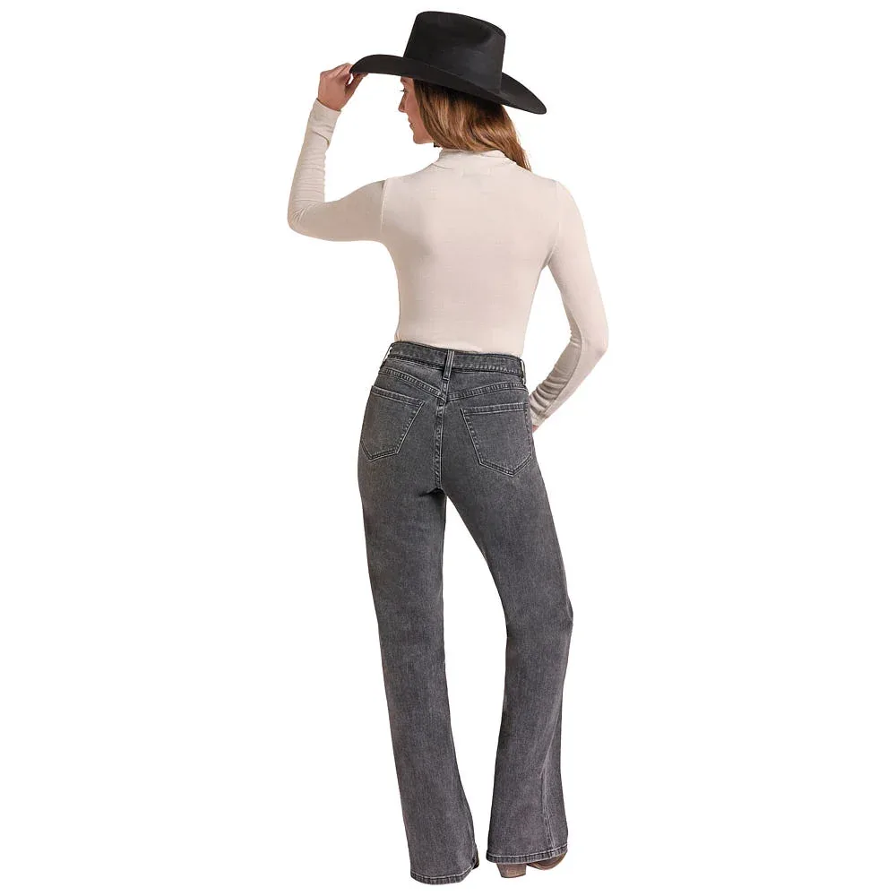 Rock & Roll Denim Women's Natural Lurex Turtleneck Top - Image 2