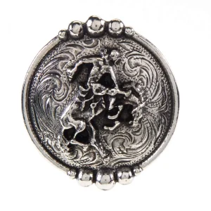 Rockin Out Designs 1.5in Scalloped Screwback Bronc Rider