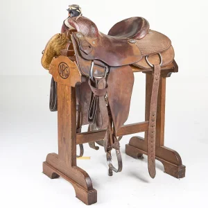 Rockin' T Used 15in 1/2 Basket Stamp Team Roper