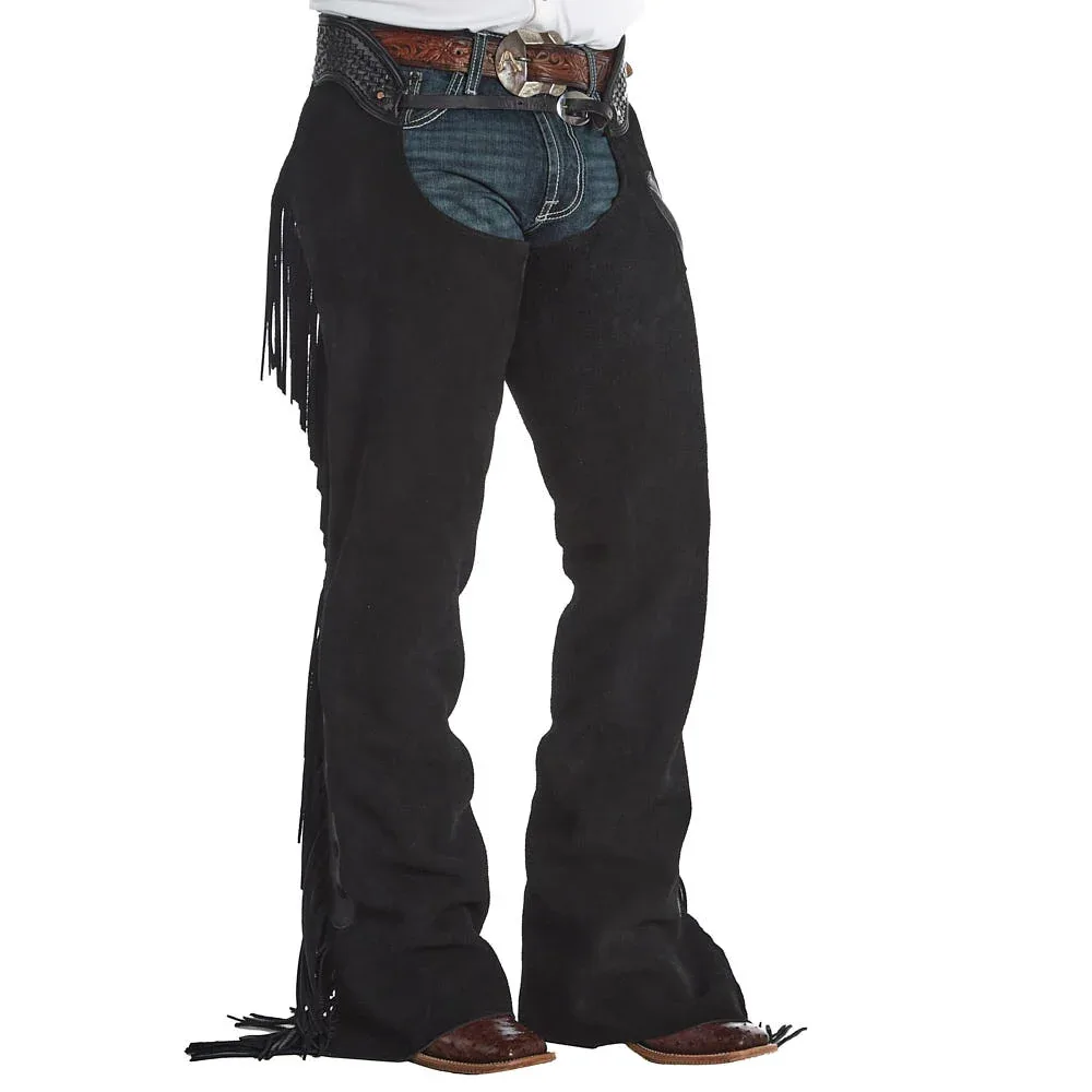 Rockin` Y Saddlery Black Roughout Versatility Chaps