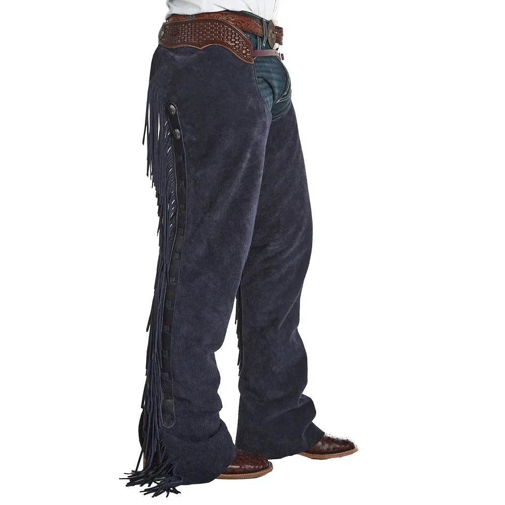 Rockin` Y Saddlery Denim Roughout Versatility Chaps - Image 2