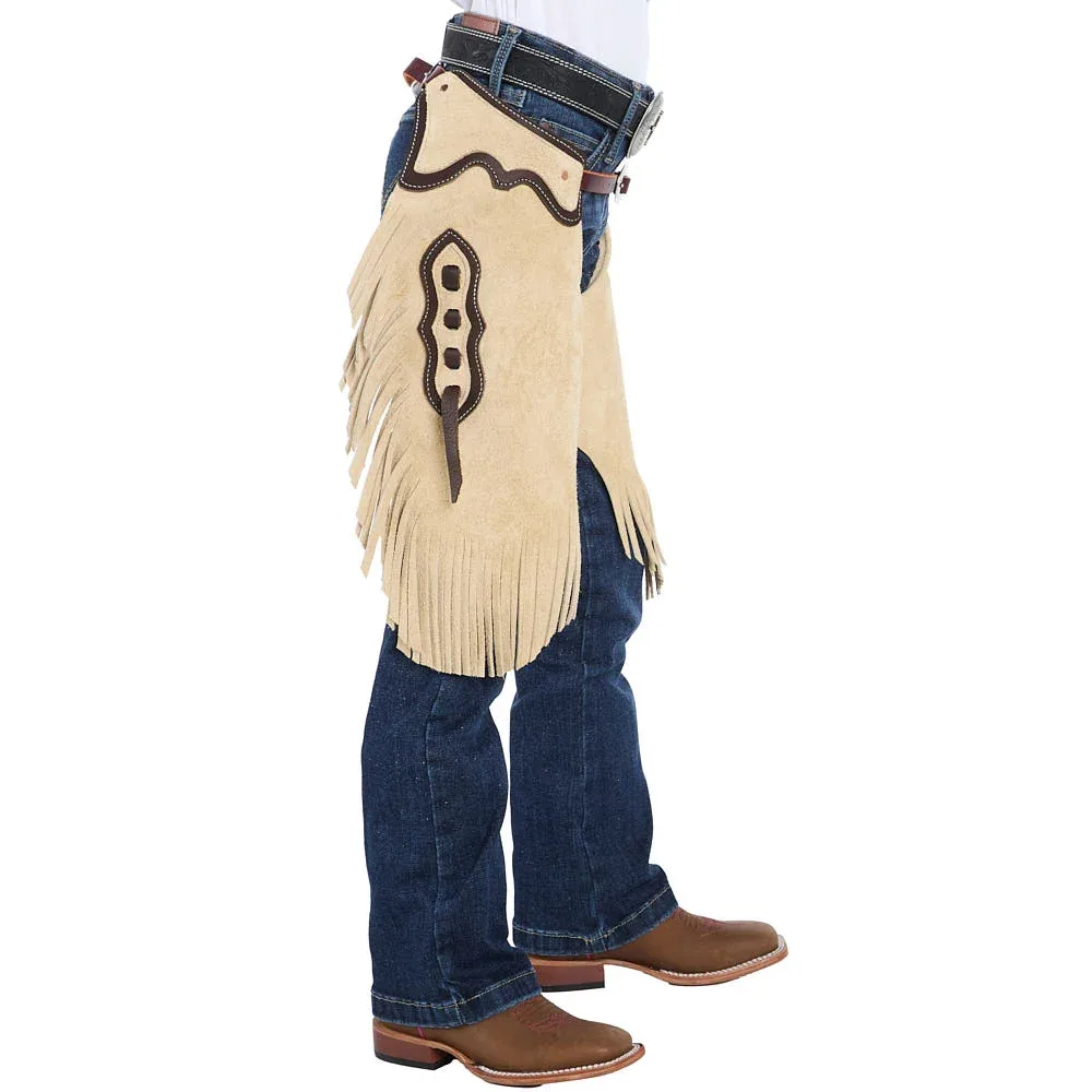 Rockin` Y Saddlery Kid Roughout with Chocolate Border Chinks - Image 2