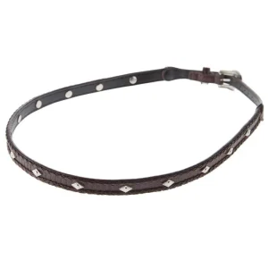 Rodeo King Brown Lizard Print with Diamond Concho Hat Band