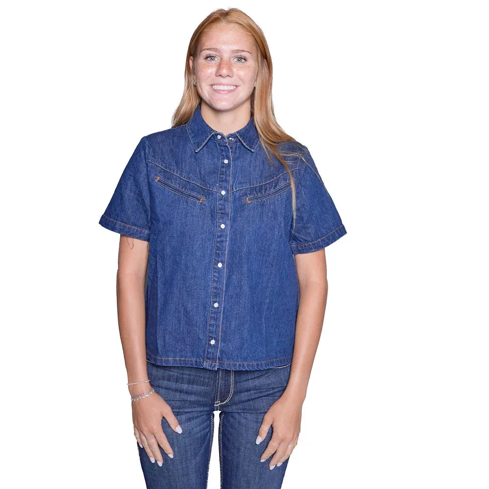 Rodeo Quincy Women's Freeman Ranch Denim Top - Image 2