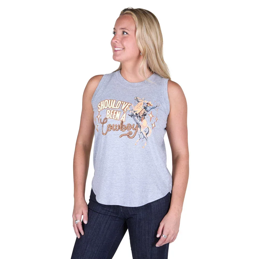 Rodeo Quincy Women's Should've Been A Cowboy Tank - Image 2