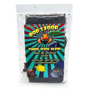 Rod's Food Green, Red & Purple Variety Pack Three Seaweed Blend (30g) - Certified Raw Nutrient-Rich Grazing Food