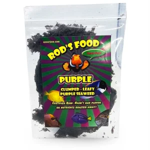 Rod's Food Purple Leafy Seaweed (30g) - Certified Raw Nutrient-Rich Grazing Food