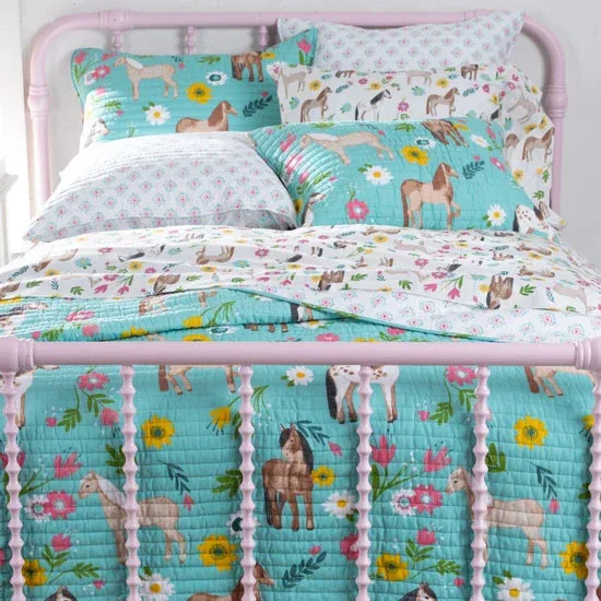 Rod's True Western Horse Girls Daisy Pony Quilt - Image 2