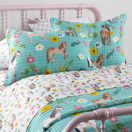 Rod's True Western Horse Girls Daisy Pony Standard Sham