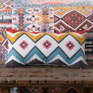 Rod's True Western Sierra Canyon Embroidered Aztec Pillow