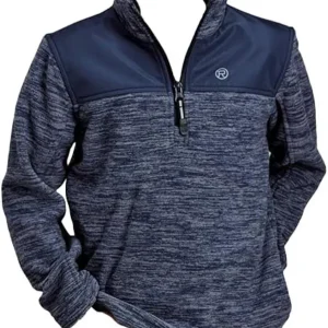 ROPER Boys Blue Micro Fleece Pullover