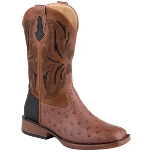 Roper Footwear Children's Dalton Ostrich Print Boot