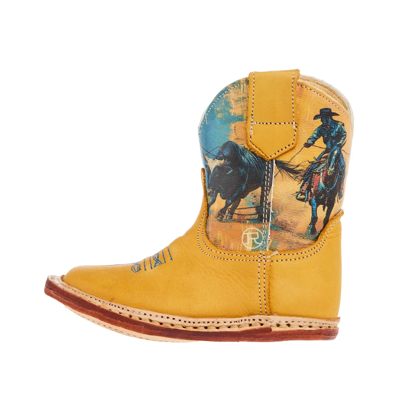 Roper Footwear Infant Cowbabies Team Roping Print Leather Boot - Image 2