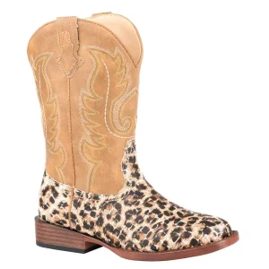 Roper Footwear Kids Glitter Leopard Cowgirl Boot