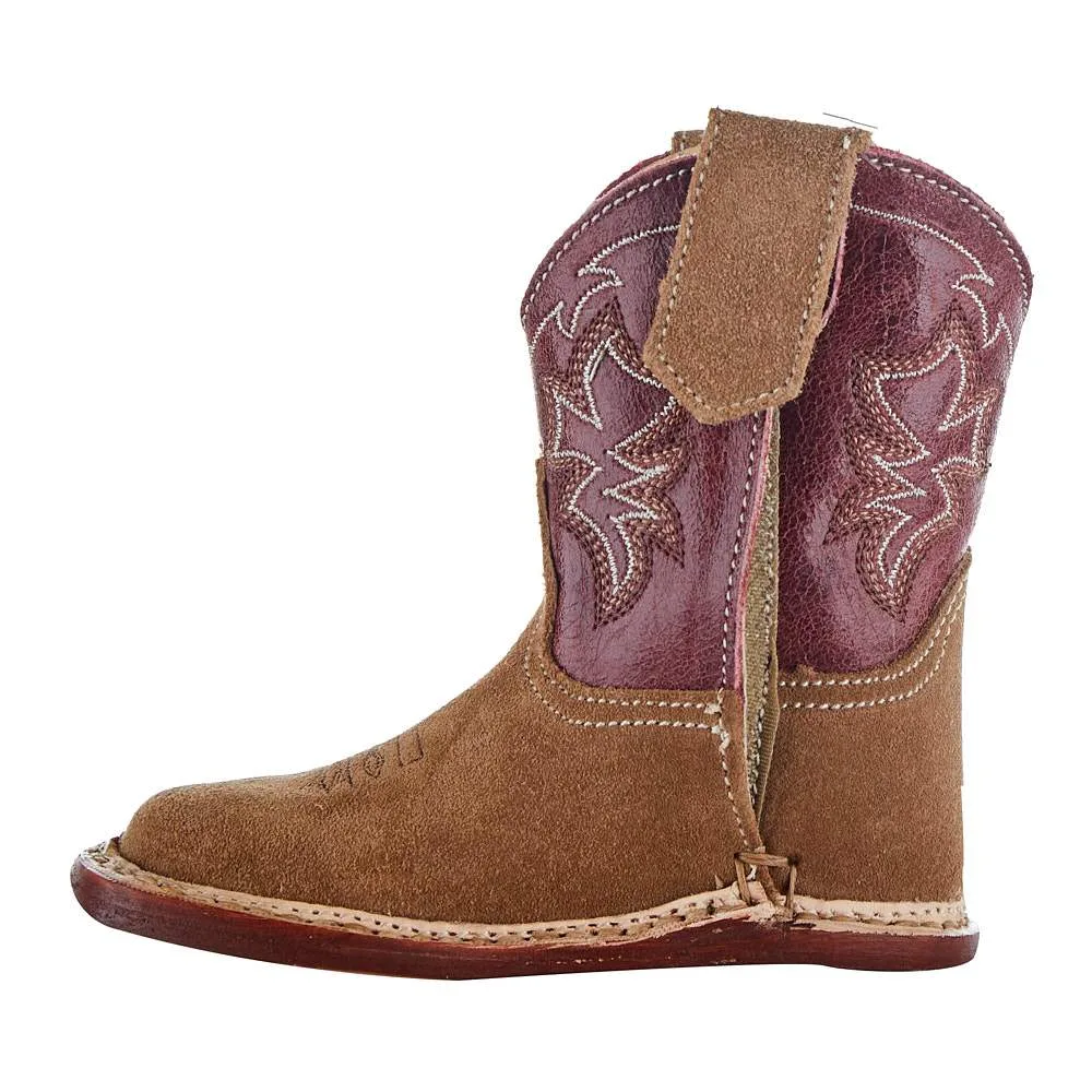 Roper Footwear NRS Exclusive Infant Footwear Suede Vamp Red Shaft Cowboy Boot - Image 2