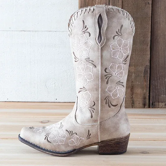Roper Footwear Women's Riley Scroll Embroidered Boots - Image 2