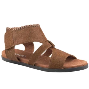 Roper Footwear Women's Tan Hair on Hide Sandal