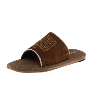 Roper Footwear Women's Tan Suede With Toe Bug Sandal