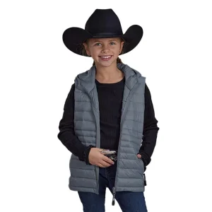 ROPER Girls Grey Crushable Vest
