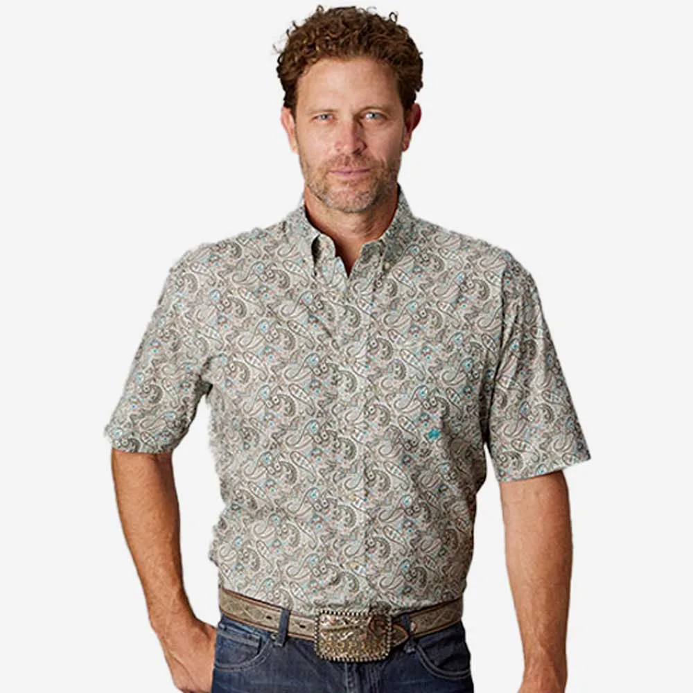 ROPER Grey Paisley Shirt