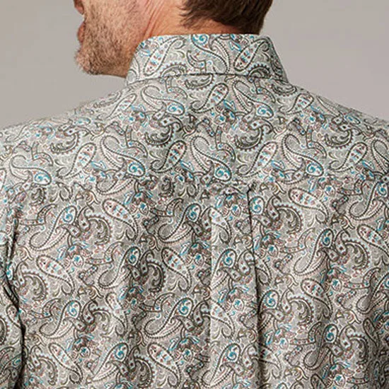 ROPER Grey Paisley Shirt - Image 2