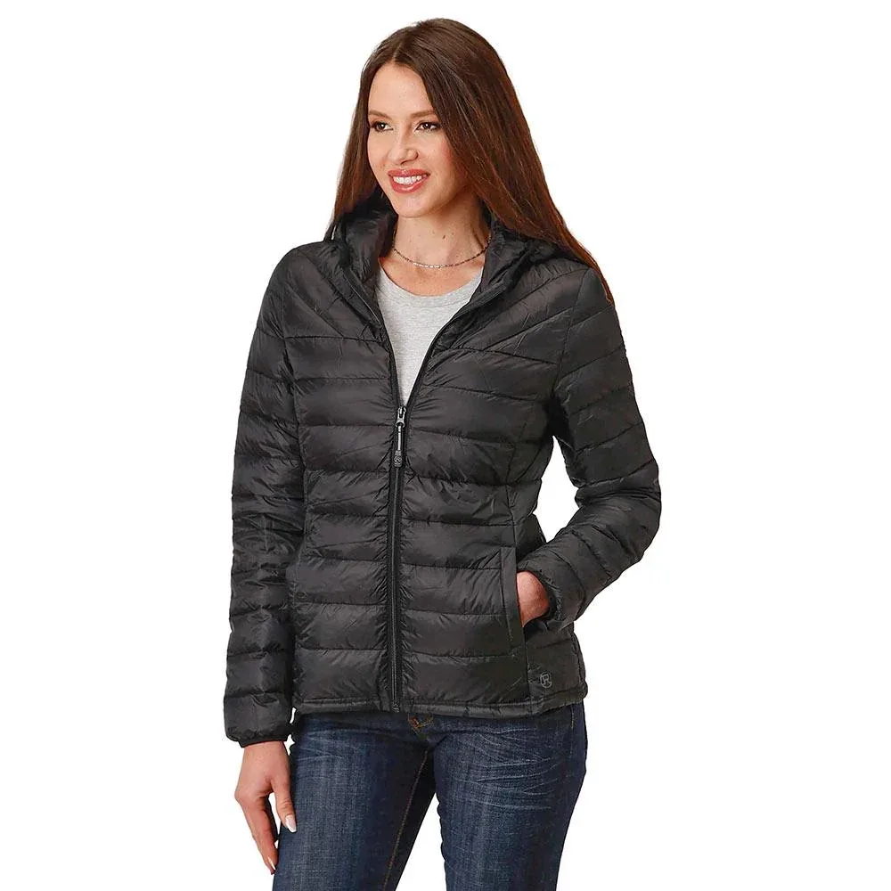 ROPER Ladies Black Crushable Jacket