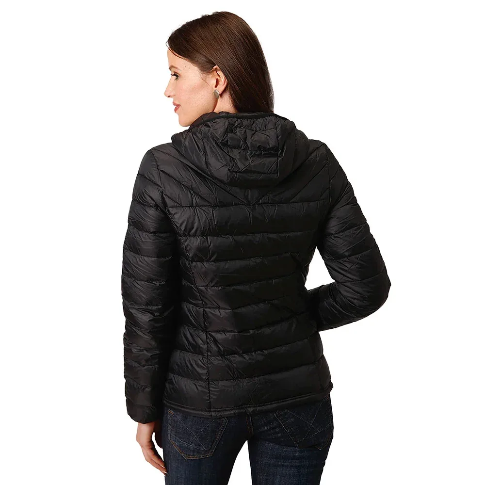 ROPER Ladies Black Crushable Jacket - Image 2