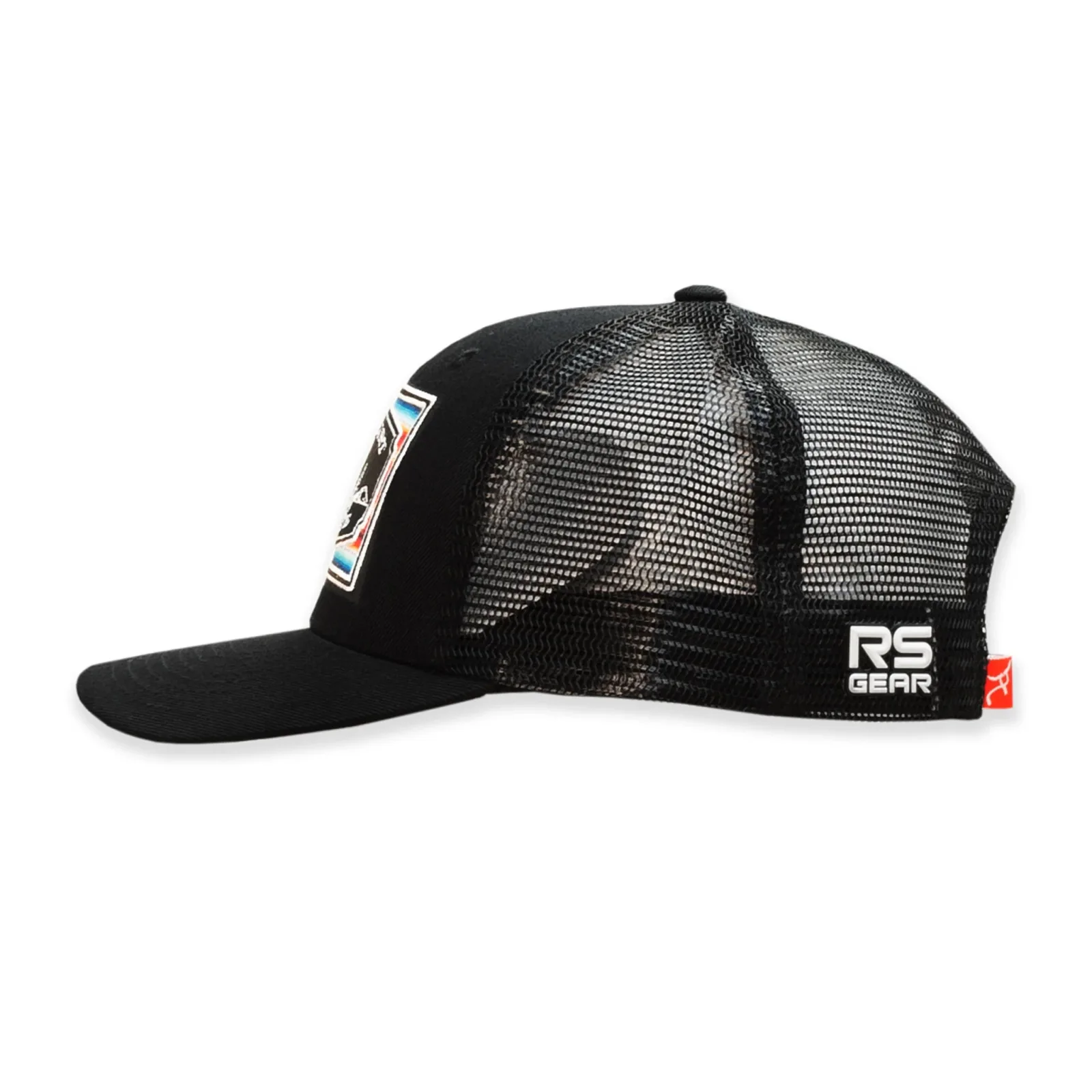 Ropesmart Black Serape Live Free Desert Square Patch Cap - Image 2