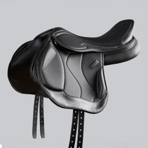 Rouen Synthetic Monoflap Cross Country Saddle Black