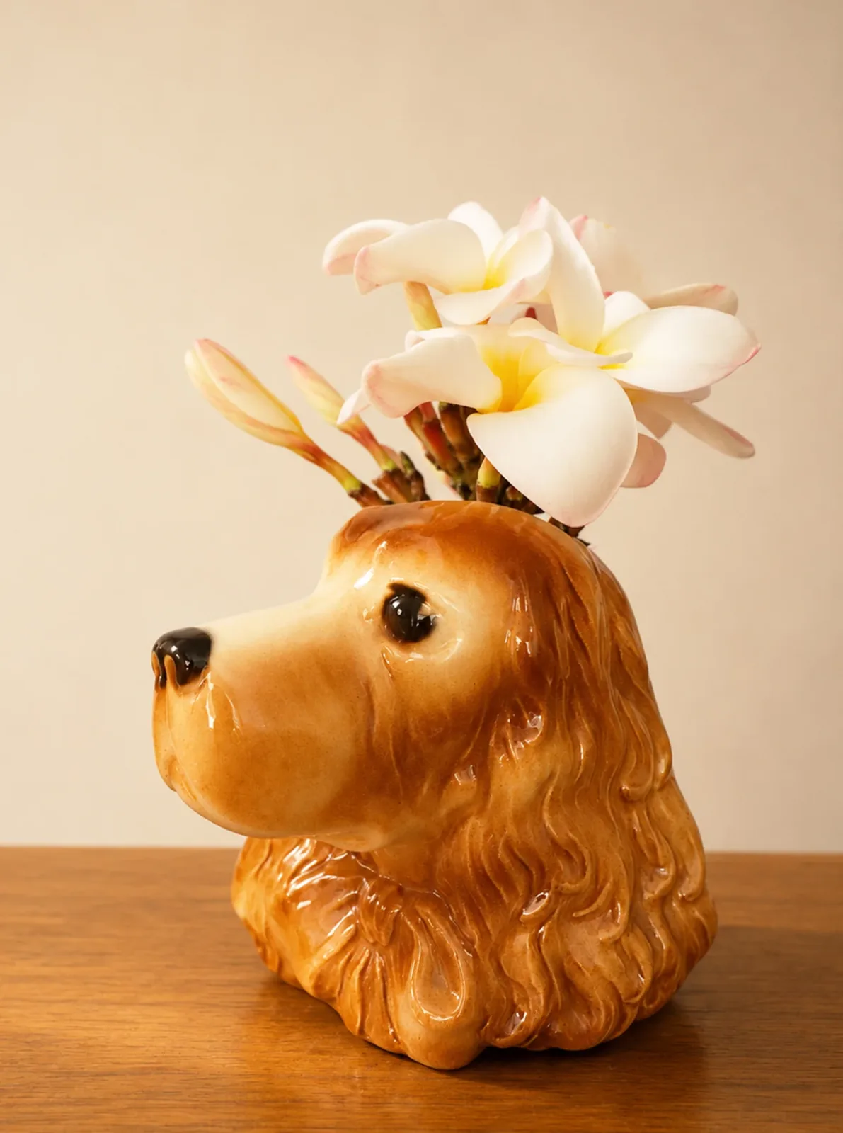 ROYAL COPLEY COCKER SPANIEL WALL VASE - Image 2