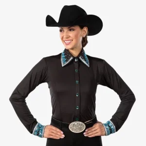 Royal Highness Starlight Glam Embellished Show Blouse