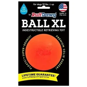 Ruff Dawg Ball XL Tough Dog Chew Toy – 3.5"